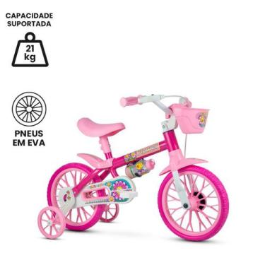 Imagem de Bicicleta Menina Infantil Flower Nathor 3 Anos