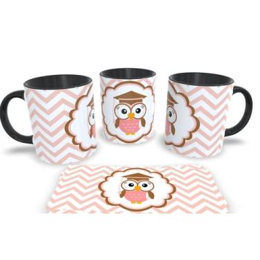 Imagem de Canecas Preta Personalizadas dia dos Professores - Estampa Sublimada, 