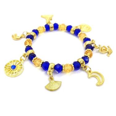 Imagem de Pulseira Feminina da Santa Sara Padroeira Cigana Ajustável - Flash