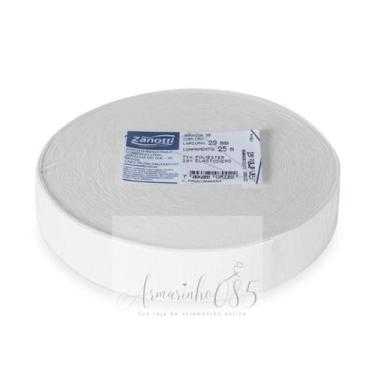 Imagem de Elástico Jaragua Zanotti C/25 Metros - Escolha a largura, Branco, 29mm