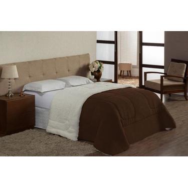 Imagem de Coberdrom Queen Size Dupla Face Sherpa com Mantinha - Davy Enxovais,  