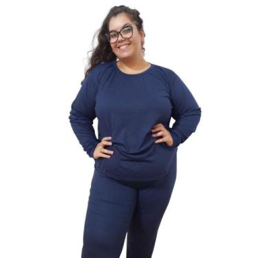 Imagem de Pijama Plus Size Feminino Manga Longa Estampas Variadas - Turbulencia 