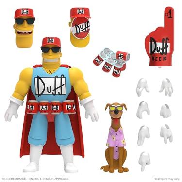 Imagem de Ultimates The Simpsons Duffman – Boneco dos Simpsons de 18 cm com acessórios colecionáv...