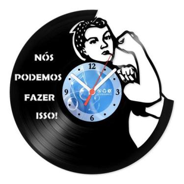 Imagem de Relógio De Parede Disco Vinil Celebridades - Rosie The Riveter - VCE-0