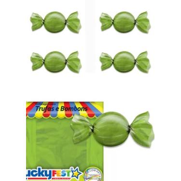 Imagem de Embalagens Para Trufas e Bombons Sabores 15x16cm - LUCKY FEST, VERDE