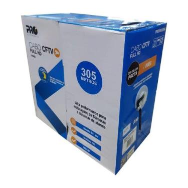 Imagem de Cabo CFTV 4P CT5 300m Preto Proeletronic Qualidade Premium