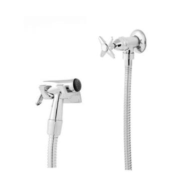 Imagem de Ducha Higiênica Metal Cromado C-23 1.20m 1/4 Volta - LM, Cinza