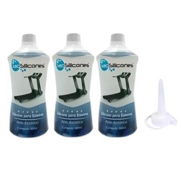 Imagem de Kit 3 Silicone Lubrificante Liquido Puro Para Esteiras 300ml Jac  - Ja