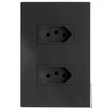 Imagem de Kit Tomada Dupla 10A 4X2 Brs12170-3Gf