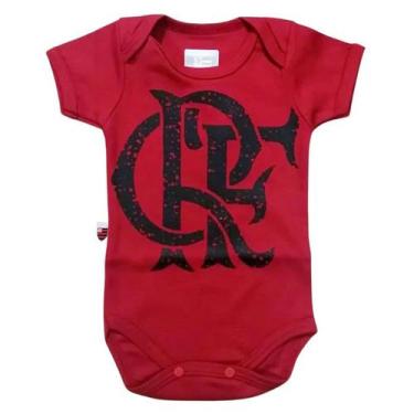 Imagem de Body Flamengo Bebe Recem Nascido Oficial Escudo Revedor, Vermelho, P (