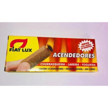 Imagem de Acendedor Para Carvão E Lenha Fiat Lux Com 10 Unidades
