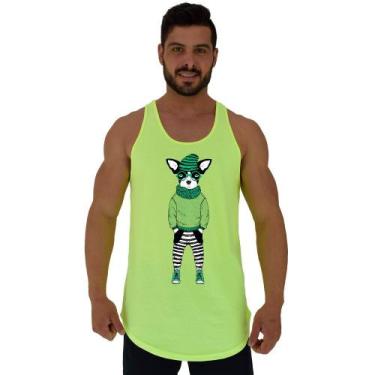 Imagem de Regata Longline Estampada Masculina MXD Conceito Cachorro Estiloso, Ma