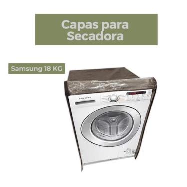 Imagem de Capa secadora samsung 18kg transparente flex - Capas Flex, MARROM