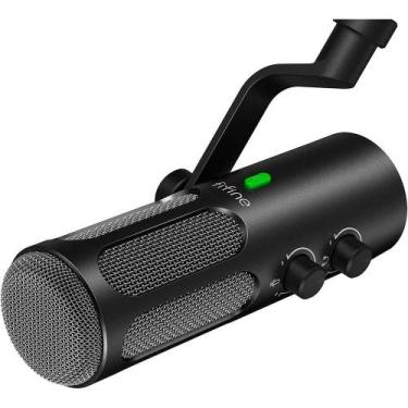 Imagem de Microfone Dinâmico Fifine, Cardióide, USB Tipo-C e XLR, Preto - TANK3