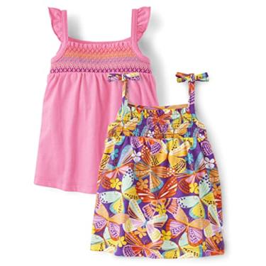Imagem de The Children's Place Conjuntos de roupas para bebês meninos, rosa/borboletas, 9 a 12 meses, Rosa/borboletas, 9-12 Meses