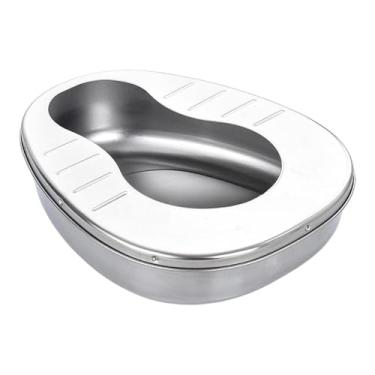 Imagem de predolo Comadre para idosos, mictórios, cômoda de cabeceira, fácil de limpar, recipiente prático para cama, idosos, homens, mulheres, uso doméstico, Sem Capa