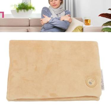 Imagem de Aquecedor de Mão Elétrico, 3 Modos de Temperatura Aquecimento Rápido Aquecimento de Grafeno Muff de Mão Aquecido Portátil Bolsa Aquecedora de Mão Aquecida Dobrável para (Bege)