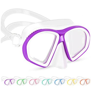Imagem de Supertrip Óculos De Natação Para Crianças, Máscara De Natação Com Cobertura Para O Nariz, Máscara De Mergulho Com Snorkel De Vidro Temperado Para Meninos E Meninas De 6 A 14 Anos