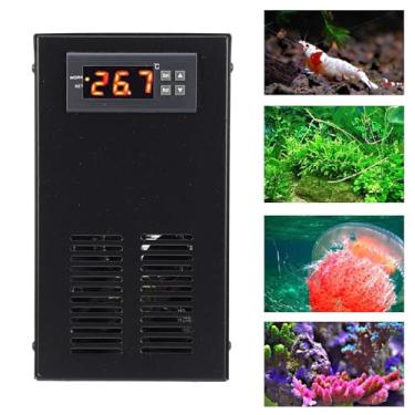 Imagem de Resfriador de água Com Display Digital, Temperatura Silenciosa, Ajustável, Versátil, Resfriador de Tanque de Peixes, 20L, Resfriamento Poderoso, Controle de Aplicativo, Uso