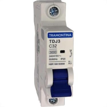 Imagem de Disjuntor Tramontina ''Din'' Unipolar 32A. C - TRAMONTINA ELETRIK