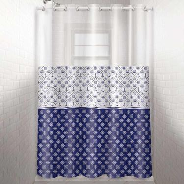 Imagem de Cortina Box Vinil com Ihós 135x200cm Plast Leo Nautica