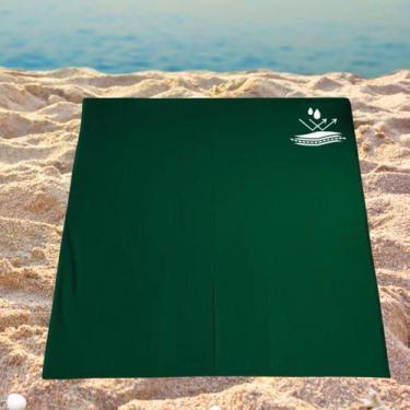 Imagem de Esteira de Praia Casal Impermeável Dobrável e Seca Rápido 135x135cm  -
