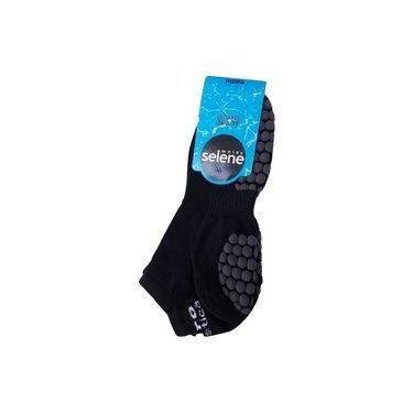 Imagem de Meia Hidroginástica Antiderrapante Preta Selene 4010, 34-38