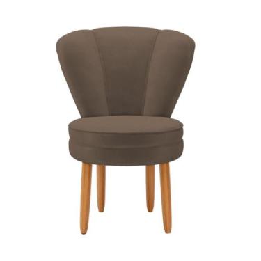 Imagem de Cadeira para Quarto Penteadeira Tecido Veludo Resistente - MOBLAN Deco