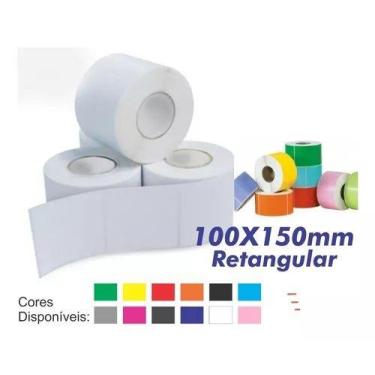 Imagem de Etiqueta Adesiva 100x150mm Colorida E-commerce Envio Rápido - Etiqueta