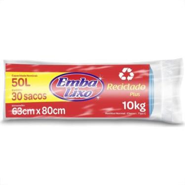 Imagem de Saco Embalixo Rolo Plus Azul 50L Com 30 Sacos 514004