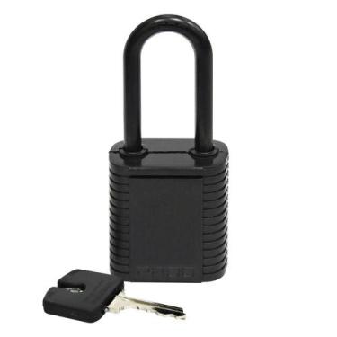 Imagem de Cadeado ABS de Bloqueio 42mm 01 Chave Preto Pado 51022930