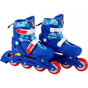 Imagem de Patins Inline Sonic The Hedgehog com Kit Proteção 36-39 S005 - BBR Toys