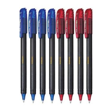 Imagem de Kit 08 Canetas PENTEL Gel Energel Makkuro 0.7mm Ponta Fina (Cores à Es