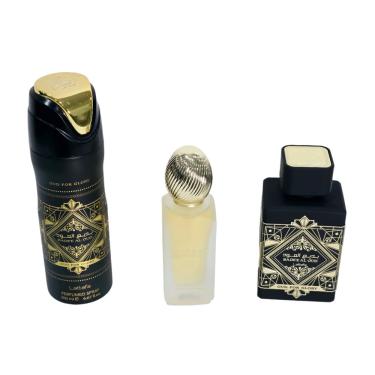 Imagem de Conjunto de 3 peças de perfume lattafa BADE'E al oud for glory: 100 mL + 2