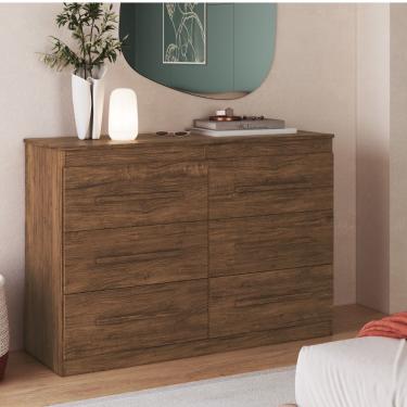 Imagem de Cômoda 6 Gavetas 100 mdf Arizona Doripel