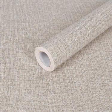 Imagem de Kit 10 Metros de Papel de Parede Lavavel Textura Tecido Palha - Open S
