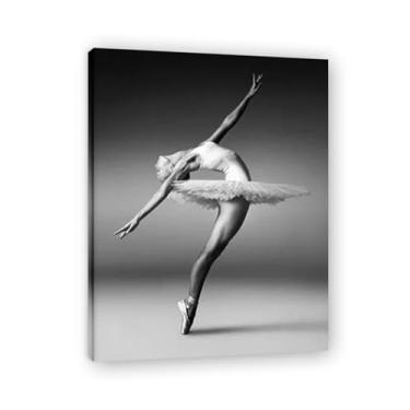 Imagem de Linda decoração de quarto de meninas dançarinas de balé imagens de parede para quarto preto e branco com decorações de casa arte para paredes de casa arte de parede para quarto arte em tela 65 x 50 cm