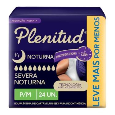 Imagem de Plenitud Roupa Intima Noturna para incontinência urinaria P/M - 24 unidades