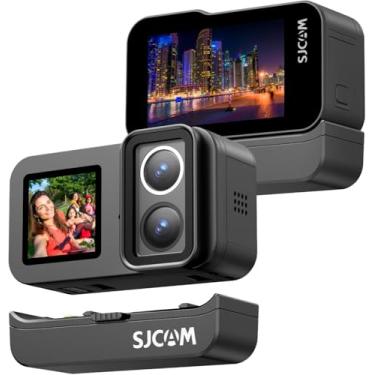 Imagem de SJ~CAM SJ20 Câmera de ação 4K, Lente Dupla F2.0/F1.3, Campo de Visão de 154° HDR, Pouca Luz, Bateria de 1850 mAh, Estabilização, à prova D'água, zoom de 8x