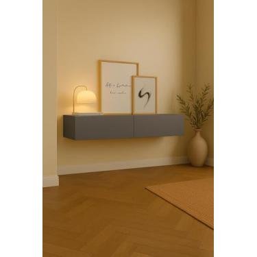 Imagem de Aparador Bancada 110cm Suspenso 2Gv Em MDF Estilo Clássico - LCN Movei