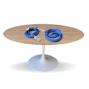 Imagem de Mesa De Jantar Tulipa Saarinen Redonda 150cm Tampo Cor Jade