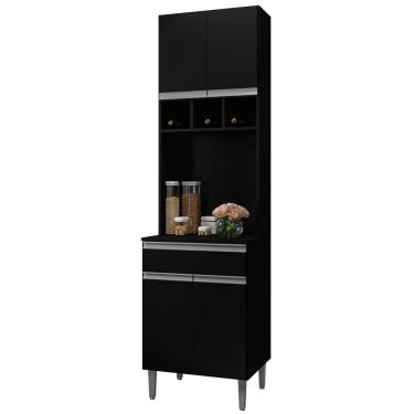 Imagem de Paneleiro Torre Quente Andréia 04 Portas Preto