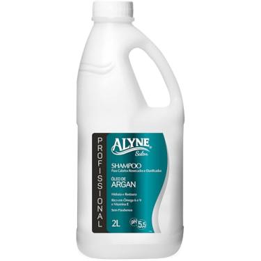 Imagem de Alyne, Shampoo para cabelos, Óleo de Argan, 2 Litro, Azul