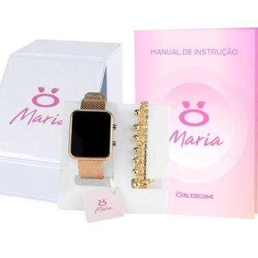 Imagem de kit relogio feminino resistente pulseira ajustável casual - Orizom