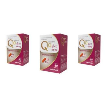 Imagem de Kit 03 Coenzima Q10 Gold Ubiquinona 100mg 60Cps - Maxinutri