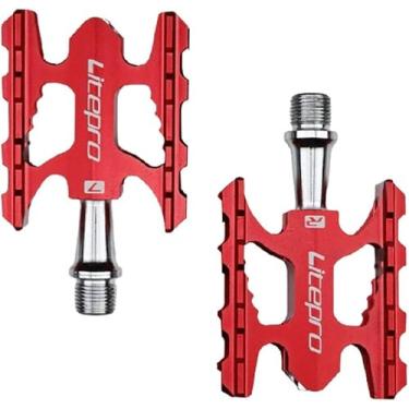 Imagem de Pedais Ultraleves Para Bicicleta Moutai Alumium Alloy Cc Bearig Flat Pedal Para Bicicleta De Estrada Mtb, Black