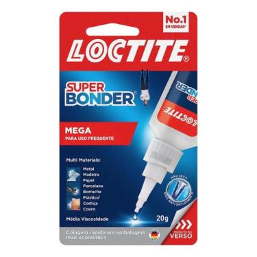 Imagem de Super Bonder Loctite Super Cola Multiuso Instantanea Mega 20g Couro Bo
