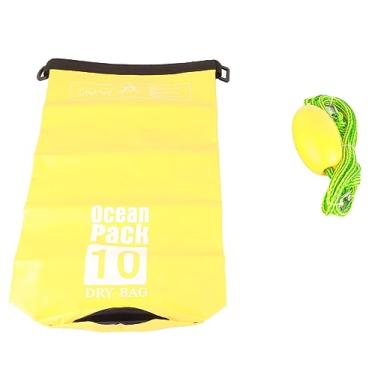 Imagem de Reboque Saco de areia de areia Kit de âncora de areia PVC Linha de doca de bolsa seca para barcos pequenos de caiaque, incluindo bóia de corda de âncora e sacola seca de saco seco (10L)