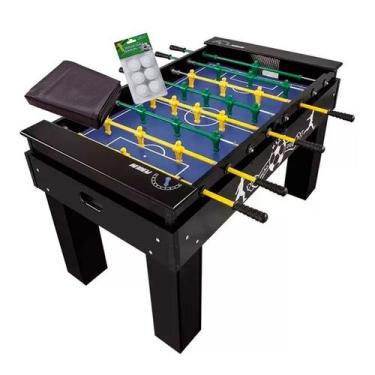 Imagem de MESA DE PEBOLIM TOTÓ ELITE COR PRETA KLOPF 1080 + 6 Bolinhas + Capa