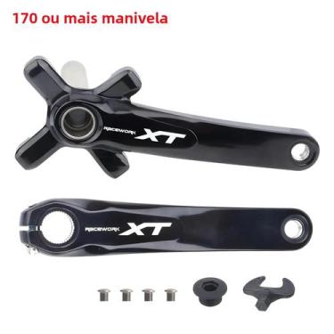 Imagem de Pedivela De Bicicleta Racework Xt, 170/175mm, Roda De Corrente Larga E